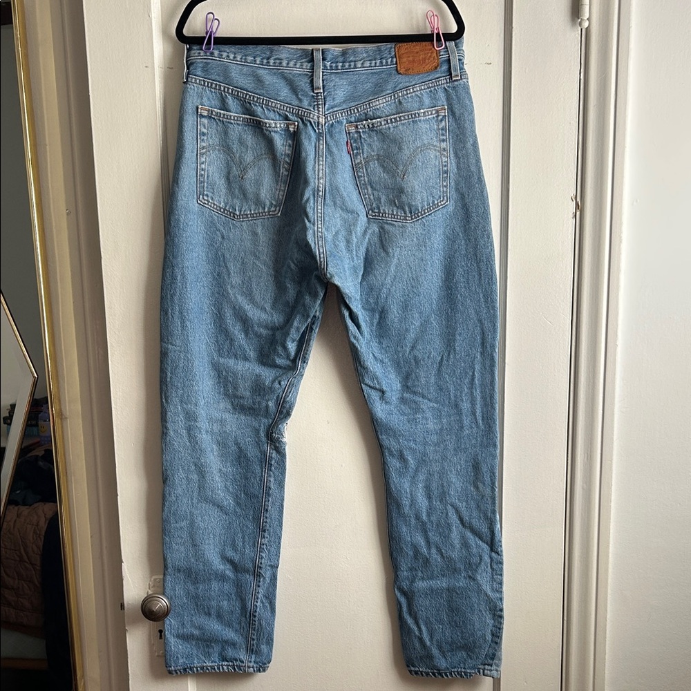 Levi's Women's Straight Leg Patchwork Distressed … - image 2